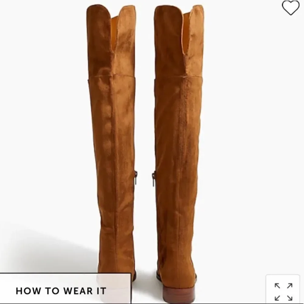 J. Crew Factory Over-the-knee microsuede boots Item AG056*